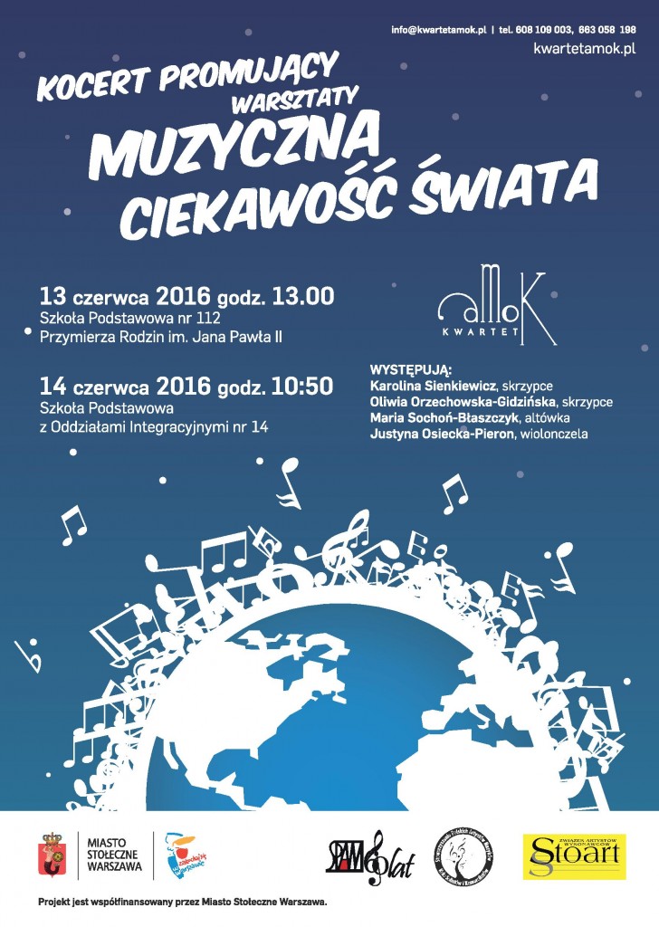 Koncert promujący Warsztaty "Muzyczna Ciekawość Świata" 2016/17
